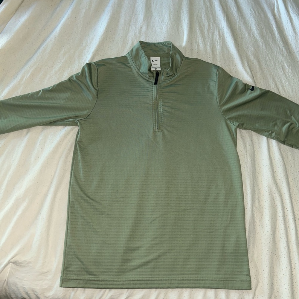 NIKE performance quarter zip (mint green)
